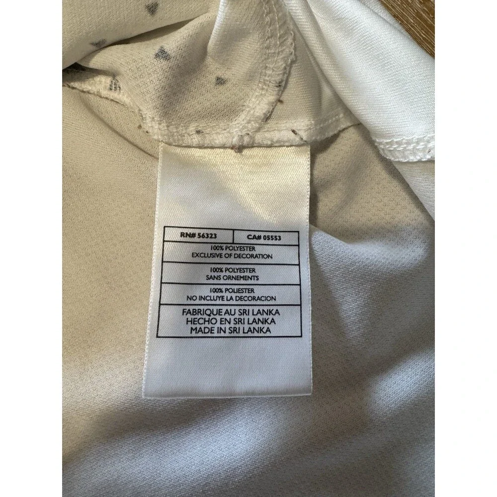 Vintage Nike Tiempo Football Shirt White Black Geometric Y2K Size XXL